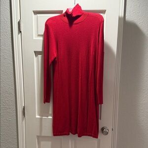 Apt. 9 Red Turtleneck Dress